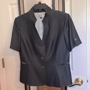 Tahari Dark Gray Blazer Size 12